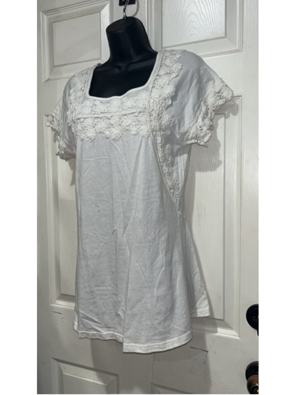 Women's Mono Reno White Short Sleeve Tee M